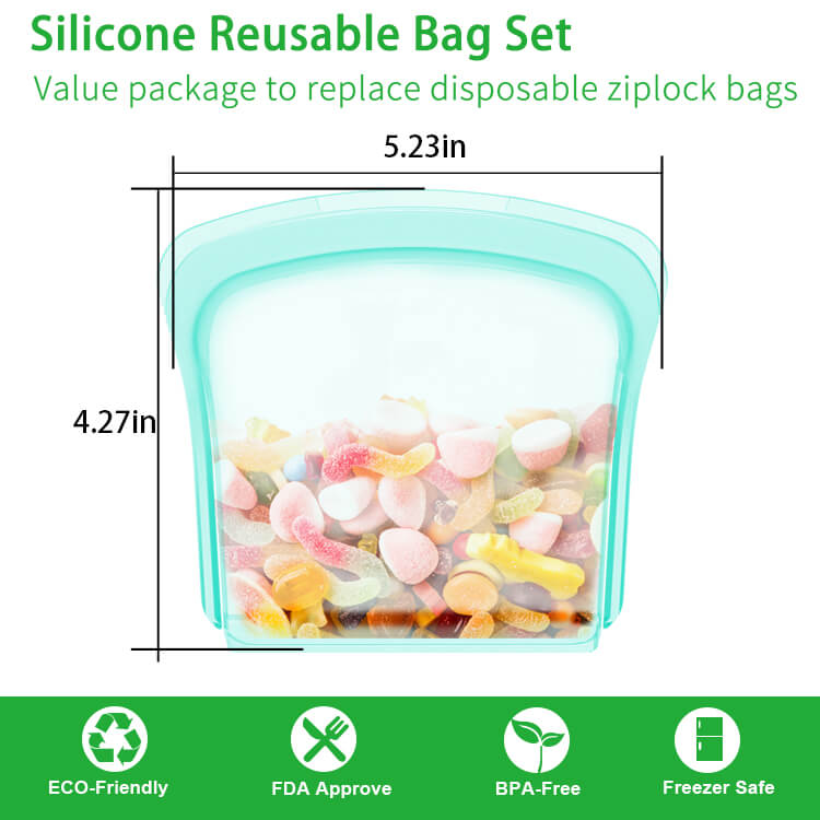 200ml LFGB silicone food bag (2)
