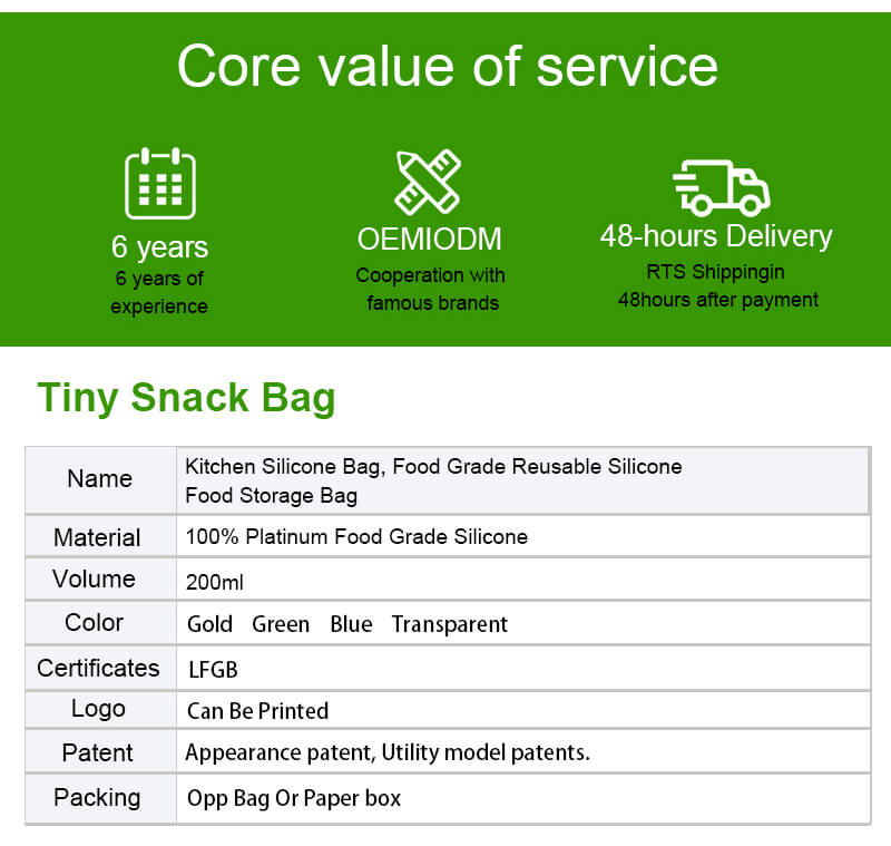 200ml LFGB silicone food bag details (2)