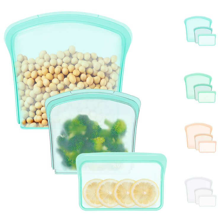 3 Pack 100% platinum silicone food bag (1)