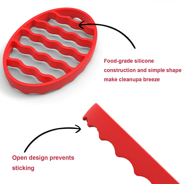 Single oval silicone bakeware (6)