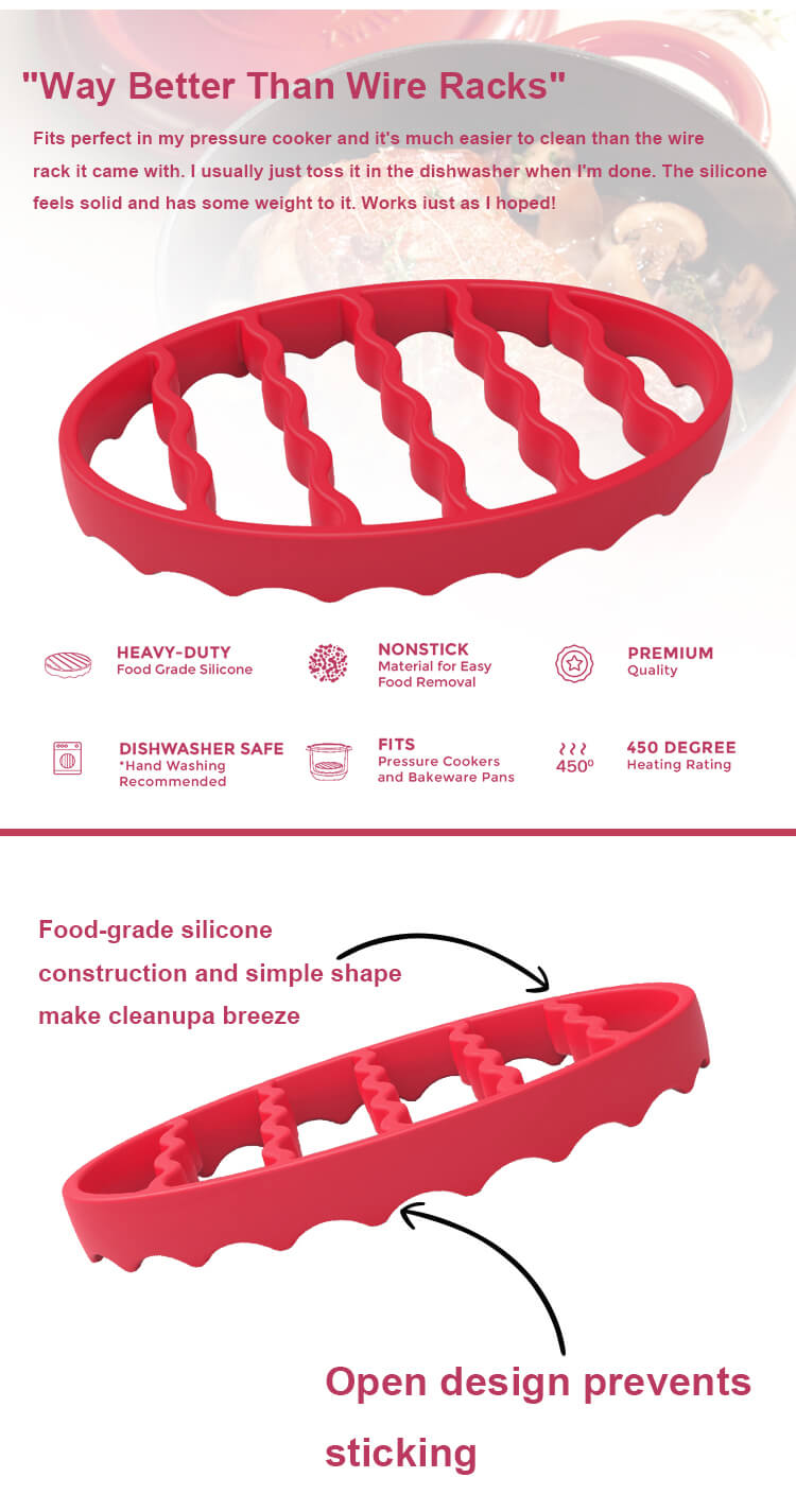 Single oval silicone bakeware details (3)
