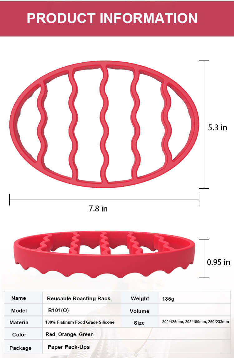 Single oval silicone bakeware details (5)
