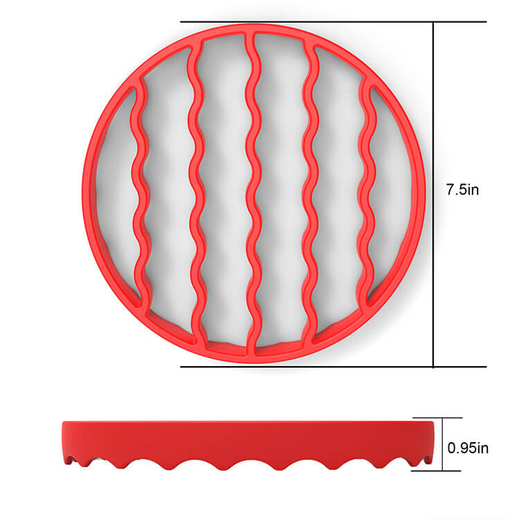 Single round silicone steaming rack (2)
