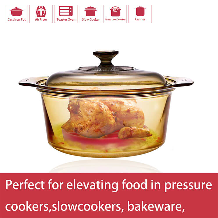 Single round silicone steaming rack (7)