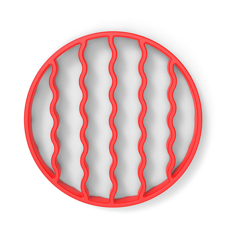 Single round silicone steaming rack (8)